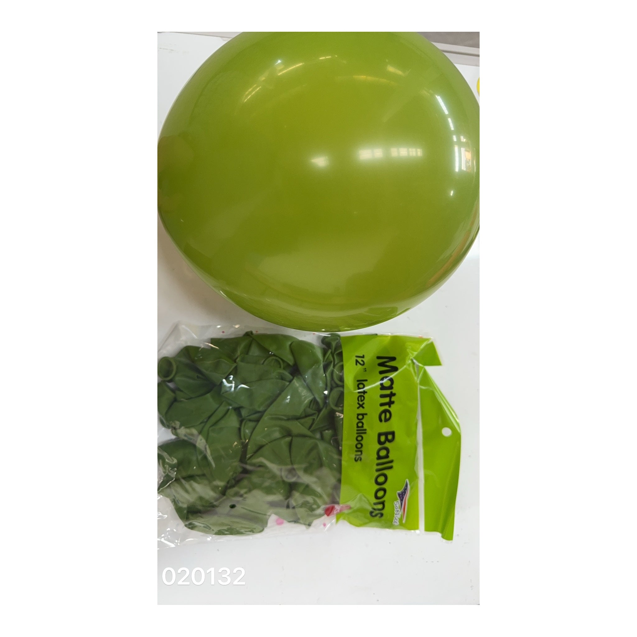 12" Balloon Matte Olive 72 ct 48/case